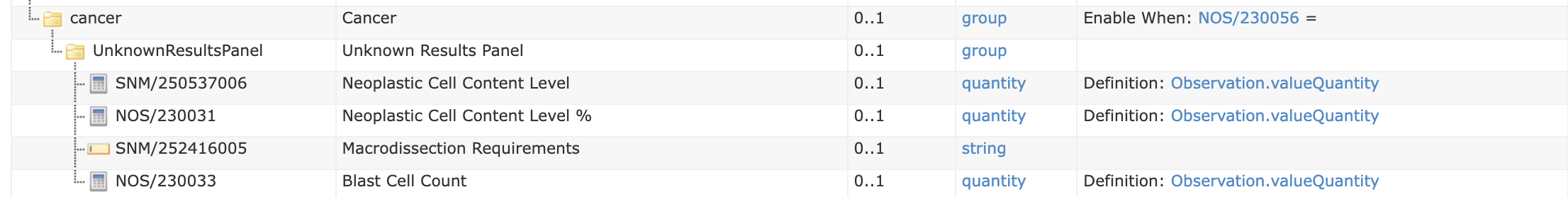 FHIR Questionnaire Example